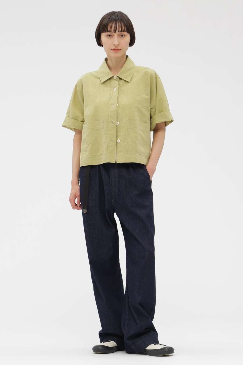 【マーガレットハウエル/MARGARET HOWELL】のHIGH COUNT DRY COTTON LINEN SHIRT 人気、トレンドファッション・服の通販 founy(ファニー) 　ファッション　Fashion　レディースファッション　Fashion for Women　トップス・カットソー　Cut & Sew Tops　シャツ・ブラウス・オフィスカジュアル　Elegant Blouses & Button-Ups　コンパクト　Compact, Small Size　ショート　Short, Short Length　スリーブ　Sleeve, Long Sleeve / Short Sleeve　ポケット　Pocket, Pocket Detail　リネン　Linen, Linen Fabric　ワイド　Wide, Wide Fit　新作・新入荷　New Arrivals / New In　other-2|ID: prp329100004942459 ipo3291000000037095125