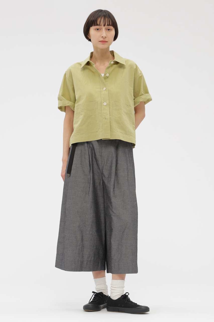 【マーガレットハウエル/MARGARET HOWELL】のHIGH COUNT DRY COTTON LINEN SHIRT 人気、トレンドファッション・服の通販 founy(ファニー) 　ファッション　Fashion　レディースファッション　Fashion for Women　トップス・カットソー　Cut & Sew Tops　シャツ・ブラウス・オフィスカジュアル　Elegant Blouses & Button-Ups　コンパクト　Compact, Small Size　ショート　Short, Short Length　スリーブ　Sleeve, Long Sleeve / Short Sleeve　ポケット　Pocket, Pocket Detail　リネン　Linen, Linen Fabric　ワイド　Wide, Wide Fit　新作・新入荷　New Arrivals / New In　other-3|ID: prp329100004942459 ipo3291000000037095126