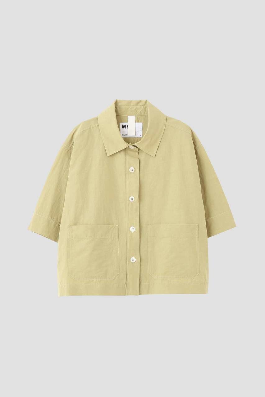 【マーガレットハウエル/MARGARET HOWELL】のHIGH COUNT DRY COTTON LINEN SHIRT 人気、トレンドファッション・服の通販 founy(ファニー) 　ファッション　Fashion　レディースファッション　Fashion for Women　トップス・カットソー　Cut & Sew Tops　シャツ・ブラウス・オフィスカジュアル　Elegant Blouses & Button-Ups　コンパクト　Compact, Small Size　ショート　Short, Short Length　スリーブ　Sleeve, Long Sleeve / Short Sleeve　ポケット　Pocket, Pocket Detail　リネン　Linen, Linen Fabric　ワイド　Wide, Wide Fit　新作・新入荷　New Arrivals / New In　other-5|ID: prp329100004942459 ipo3291000000037095128