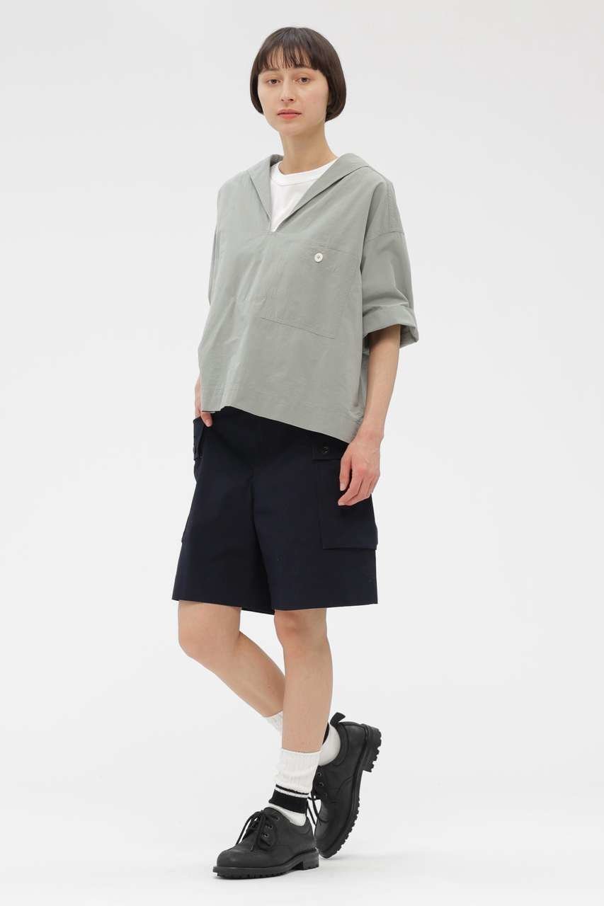 【マーガレットハウエル/MARGARET HOWELL】のSANDED COTTON LINEN SHIRT 人気、トレンドファッション・服の通販 founy(ファニー) 　ファッション　Fashion　レディースファッション　Fashion for Women　トップス・カットソー　Cut & Sew Tops　シャツ・ブラウス・オフィスカジュアル　Elegant Blouses & Button-Ups　コンパクト　Compact, Small Size　ショート　Short, Short Length　スリーブ　Sleeve, Long Sleeve / Short Sleeve　ハーフ　Half, Half-Length　ポケット　Pocket, Pocket Detail　リネン　Linen, Linen Fabric　ワイド　Wide, Wide Fit　夏　Summer　新作・新入荷　New Arrivals / New In　other-2|ID: prp329100004942460 ipo3291000000037095135