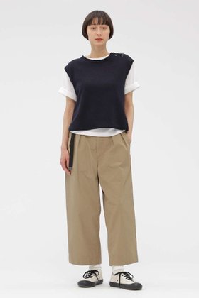 【マーガレットハウエル/MARGARET HOWELL】のFINE COMPACT COTTON POPLIN TROUSERS 大人の最旬トレンドファッション＆コーディネート founy(ファウニー) ファッション Fashion レディースファッション Fashion for Women パンツ Pants & Trousers フロント Front, Front Design ポケット Pocket, Pocket Detail ループ Loop, Loop Knit 新作・新入荷 New Arrivals / New In |ID:prp329100004942461