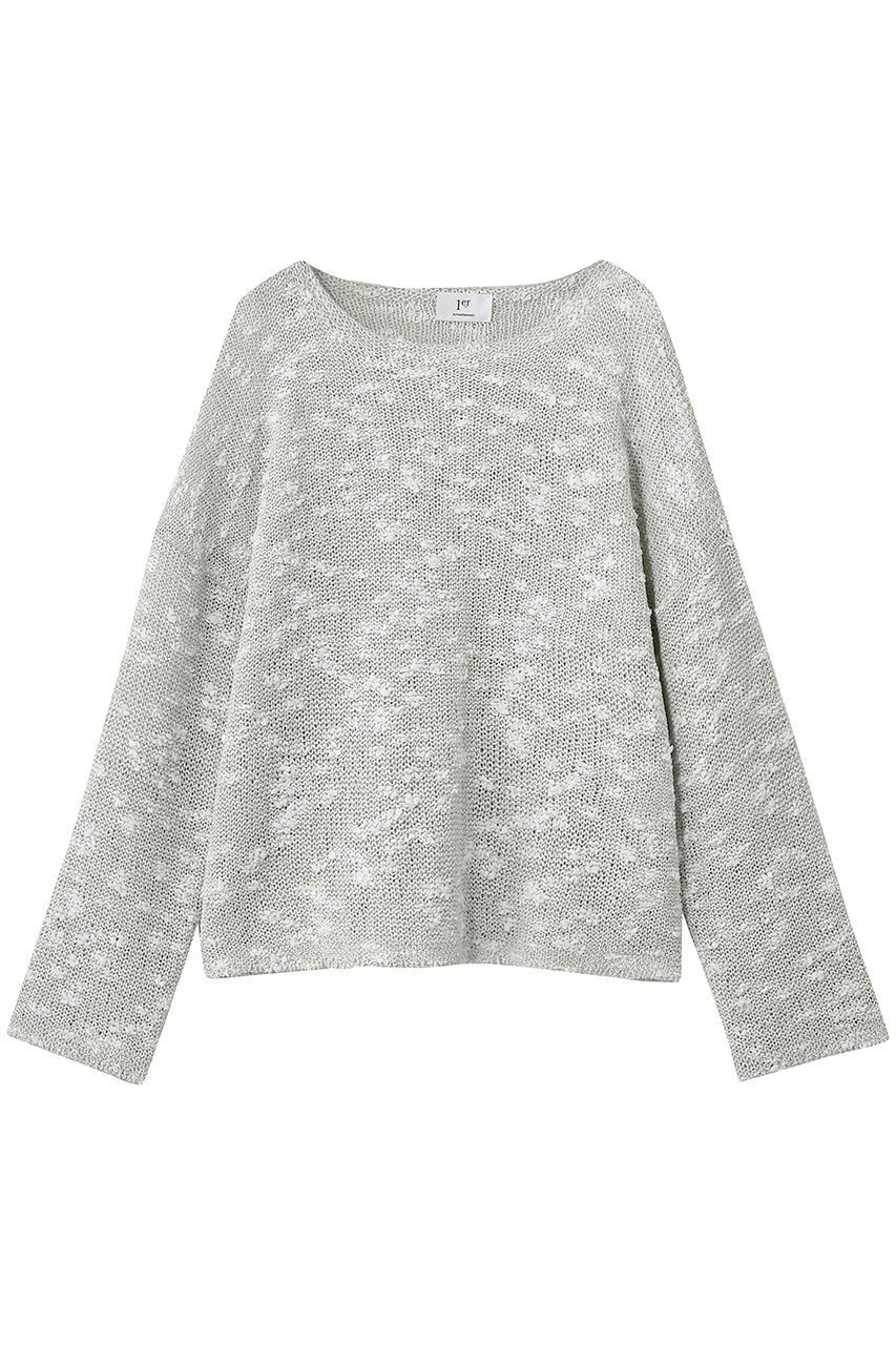 【プルミエ アロンディスモン/1er Arrondissement】のエアリースラブヤーンニット インテリア・キッズ・メンズ・レディースファッション・服の通販 founy(ファニー) 　ファッション　Fashion　レディースファッション　Fashion for Women　トップス・カットソー　Cut & Sew Tops　ニット　Knit Tops & Sweaters　カジュアルプルオーバー・ニットトップス　Pullovers & Knit Tops / Casual Pullovers　サマー　Summer, Summer Style　デニム　Denim, Jeans Material　夏　Summer　新作・新入荷　New Arrivals / New In　ライトグレー|ID: prp329100004942474 ipo3291000000037095240