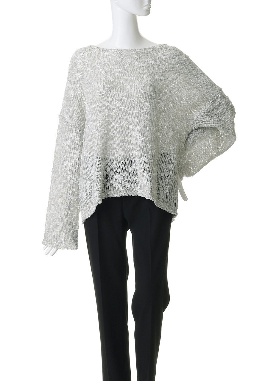 【プルミエ アロンディスモン/1er Arrondissement】のエアリースラブヤーンニット 人気、トレンドファッション・服の通販 founy(ファニー) 　ファッション　Fashion　レディースファッション　Fashion for Women　トップス・カットソー　Cut & Sew Tops　ニット　Knit Tops & Sweaters　カジュアルプルオーバー・ニットトップス　Pullovers & Knit Tops / Casual Pullovers　サマー　Summer, Summer Style　デニム　Denim, Jeans Material　夏　Summer　新作・新入荷　New Arrivals / New In　other-2|ID: prp329100004942474 ipo3291000000037095241