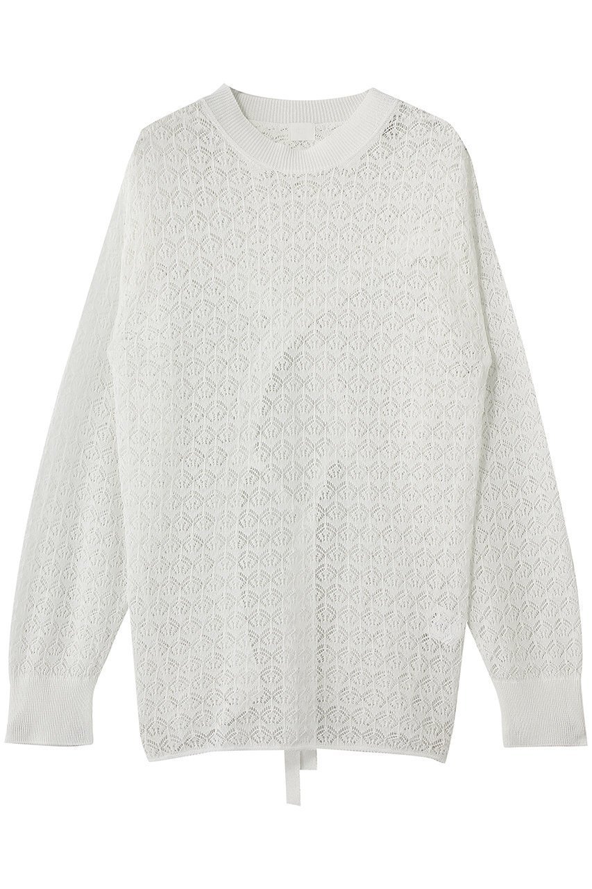 【プルミエ アロンディスモン/1er Arrondissement】の【NEPLA】リーフ編みバックレイヤードプルオーバー 人気、トレンドファッション・服の通販 founy(ファニー) 　ファッション　Fashion　レディースファッション　Fashion for Women　トップス・カットソー　Cut & Sew Tops　ニット　Knit Tops & Sweaters　カジュアルプルオーバー・ニットトップス　Pullovers & Knit Tops / Casual Pullovers　キュプラ　Cupro, Eco Fabric　リーフ　Leaf, Botanical Leaf　ワイド　Wide, Wide Fit　新作・新入荷　New Arrivals / New In　 other-1|ID: prp329100004942475 ipo3291000000037095245