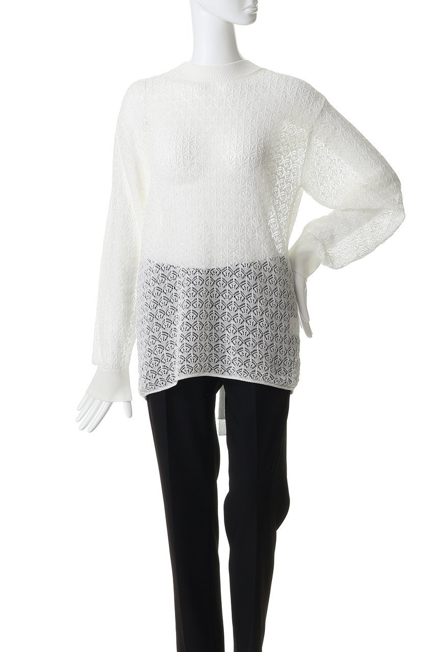 【プルミエ アロンディスモン/1er Arrondissement】の【NEPLA】リーフ編みバックレイヤードプルオーバー 人気、トレンドファッション・服の通販 founy(ファニー) 　ファッション　Fashion　レディースファッション　Fashion for Women　トップス・カットソー　Cut & Sew Tops　ニット　Knit Tops & Sweaters　カジュアルプルオーバー・ニットトップス　Pullovers & Knit Tops / Casual Pullovers　キュプラ　Cupro, Eco Fabric　リーフ　Leaf, Botanical Leaf　ワイド　Wide, Wide Fit　新作・新入荷　New Arrivals / New In　other-2|ID: prp329100004942475 ipo3291000000037095248