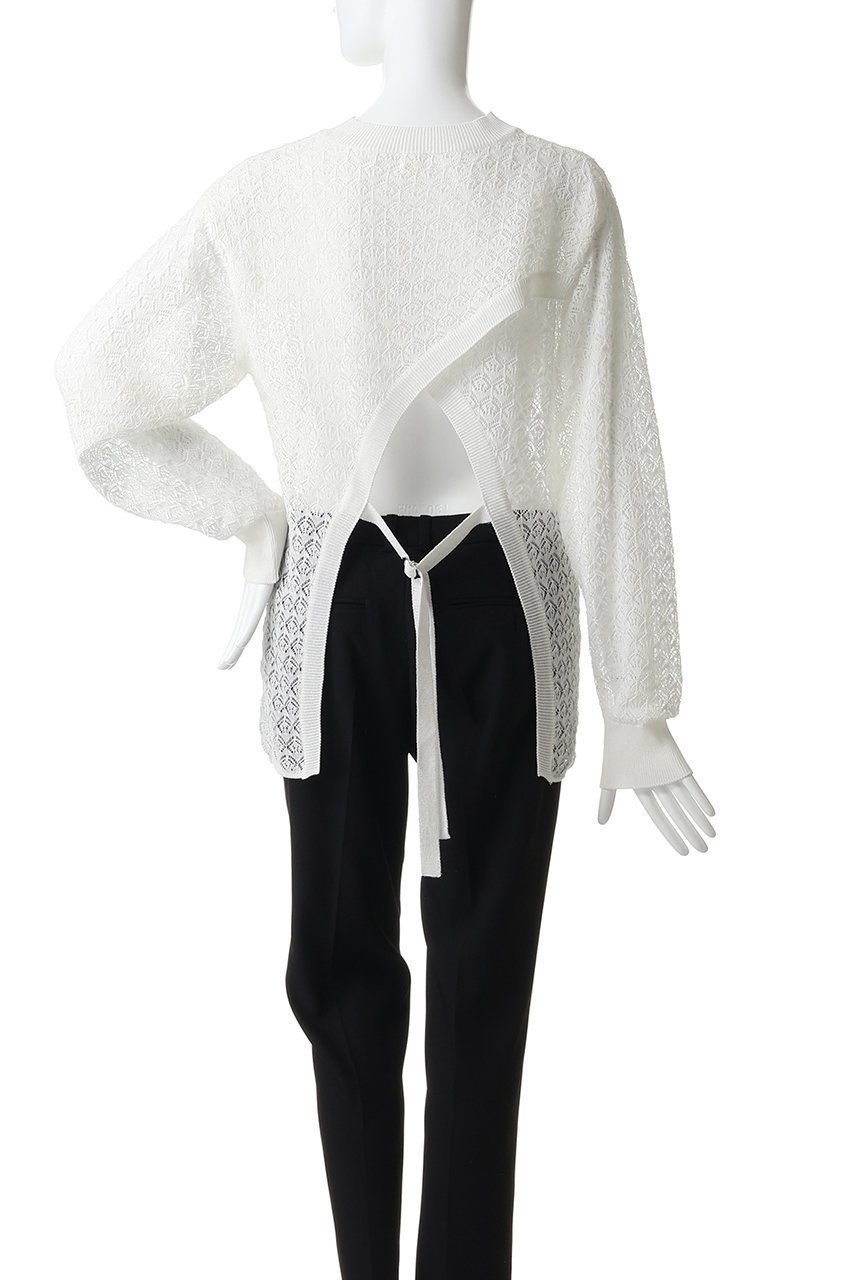 【プルミエ アロンディスモン/1er Arrondissement】の【NEPLA】リーフ編みバックレイヤードプルオーバー 人気、トレンドファッション・服の通販 founy(ファニー) 　ファッション　Fashion　レディースファッション　Fashion for Women　トップス・カットソー　Cut & Sew Tops　ニット　Knit Tops & Sweaters　カジュアルプルオーバー・ニットトップス　Pullovers & Knit Tops / Casual Pullovers　キュプラ　Cupro, Eco Fabric　リーフ　Leaf, Botanical Leaf　ワイド　Wide, Wide Fit　新作・新入荷　New Arrivals / New In　other-4|ID: prp329100004942475 ipo3291000000037095250