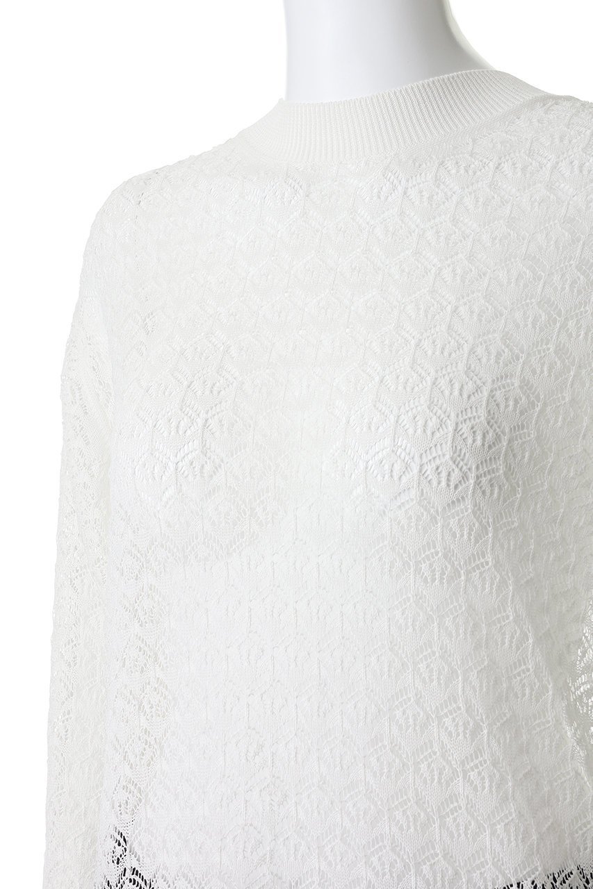 【プルミエ アロンディスモン/1er Arrondissement】の【NEPLA】リーフ編みバックレイヤードプルオーバー 人気、トレンドファッション・服の通販 founy(ファニー) 　ファッション　Fashion　レディースファッション　Fashion for Women　トップス・カットソー　Cut & Sew Tops　ニット　Knit Tops & Sweaters　カジュアルプルオーバー・ニットトップス　Pullovers & Knit Tops / Casual Pullovers　キュプラ　Cupro, Eco Fabric　リーフ　Leaf, Botanical Leaf　ワイド　Wide, Wide Fit　新作・新入荷　New Arrivals / New In　other-5|ID: prp329100004942475 ipo3291000000037095251