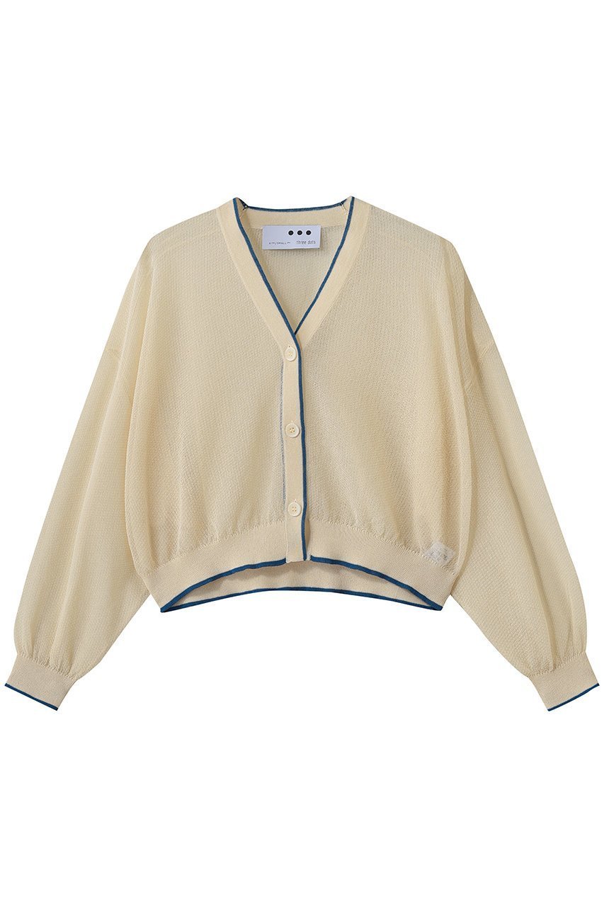 【エリオポール/heliopole】の【THREE DOTS】ALORA シアーカーディガン 人気、トレンドファッション・服の通販 founy(ファニー) 　ファッション　Fashion　レディースファッション　Fashion for Women　トップス・カットソー　Cut & Sew Tops　ニット　Knit Tops & Sweaters　カーディガン・羽織り　Layered Style Cardigans　エアリー　Airy Texture　カーディガン　Cardigan, Knitwear　シアー　Sheer, See-Through　スリーブ　Sleeve, Long Sleeve / Short Sleeve　パイピング　Piping, Trim Design　フェミニン　Feminine, Girly　ロング　Long, Long-Length　夏　Summer　新作・新入荷　New Arrivals / New In　春　Spring　S/S・春夏　SS, Spring/Summer, Warm Season　 other-1|ID: prp329100004942483 ipo3291000000037095299