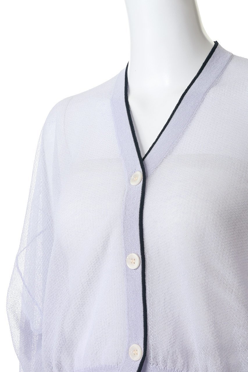 【エリオポール/heliopole】の【THREE DOTS】ALORA シアーカーディガン 人気、トレンドファッション・服の通販 founy(ファニー) 　ファッション　Fashion　レディースファッション　Fashion for Women　トップス・カットソー　Cut & Sew Tops　ニット　Knit Tops & Sweaters　カーディガン・羽織り　Layered Style Cardigans　エアリー　Airy Texture　カーディガン　Cardigan, Knitwear　シアー　Sheer, See-Through　スリーブ　Sleeve, Long Sleeve / Short Sleeve　パイピング　Piping, Trim Design　フェミニン　Feminine, Girly　ロング　Long, Long-Length　夏　Summer　新作・新入荷　New Arrivals / New In　春　Spring　S/S・春夏　SS, Spring/Summer, Warm Season　other-5|ID: prp329100004942483 ipo3291000000037095305