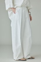 【カレンソロジー/Curensology】のコットンワッシャースタッズパンツ ホワイト|ID: prp329100004942490 ipo3291000000037095352