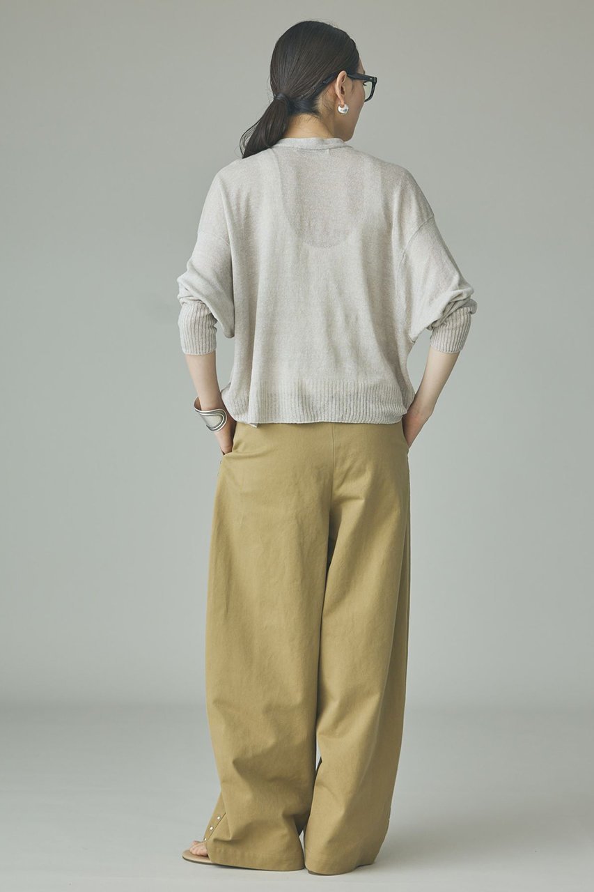 【カレンソロジー/Curensology】のコットンワッシャースタッズパンツ 人気、トレンドファッション・服の通販 founy(ファニー) 　ファッション　Fashion　レディースファッション　Fashion for Women　パンツ　Pants & Trousers　おすすめ　Recommended / Our Picks　ウォッシャブル　Machine Washable　シンプル　Simple, Minimal　スタッズ　Studs, Metal Accents　バランス　Balance, Style Balance　ワッシャー　Washer, Crinkled Finish　ヴィンテージ　Vintage Style　夏　Summer　新作・新入荷　New Arrivals / New In　羽織　Haori, Light Jacket　other-7|ID: prp329100004942490 ipo3291000000037095359