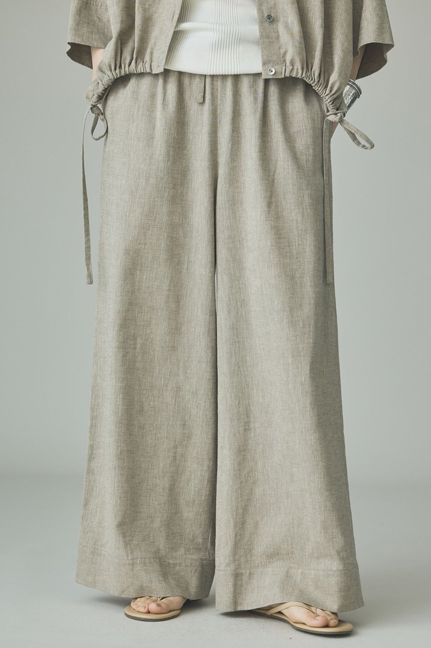 【カレンソロジー/Curensology】のリネンミックスドロストパンツ インテリア・キッズ・メンズ・レディースファッション・服の通販 founy(ファニー) 　ファッション　Fashion　レディースファッション　Fashion for Women　パンツ　Pants & Trousers　おすすめ　Recommended / Our Picks　ストレッチ　Stretch, Stretchy Fabric　セットアップ　Set-Up, Coordinated Outfit　ドローストリング　Drawstring, Pull Cord　フィット　Fit, Slim Fit　リネン　Linen, Linen Fabric　リラックス　Relax, Relaxed Fit　新作・新入荷　New Arrivals / New In　ベージュ|ID: prp329100004942492 ipo3291000000037095372