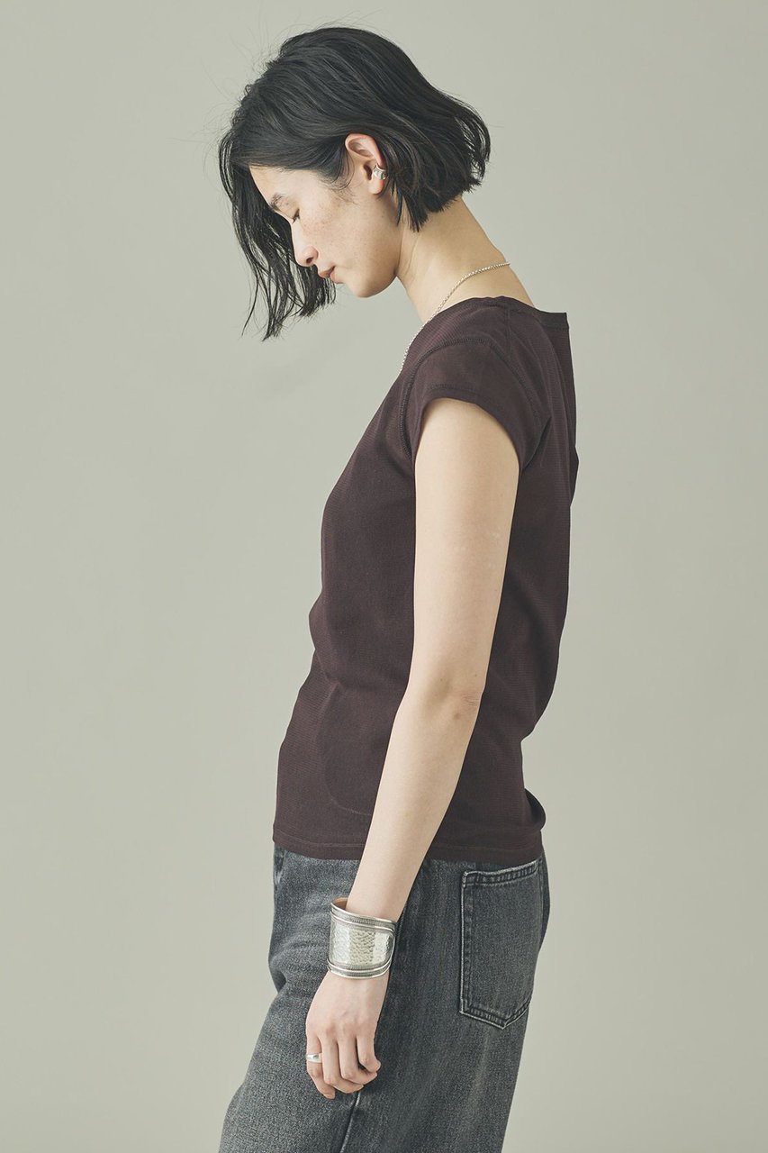 【カレンソロジー/Curensology】のコットンチュールショートスリーブプルオーバー 人気、トレンドファッション・服の通販 founy(ファニー) 　ファッション　Fashion　レディースファッション　Fashion for Women　トップス・カットソー　Cut & Sew Tops　シャツ・ブラウス・オフィスカジュアル　Elegant Blouses & Button-Ups　ロングTシャツ・Tシャツ　Longline T-Shirts & Tees　カジュアルプルオーバー・ニットトップス　Pullovers & Knit Tops / Casual Pullovers　カットソー・ベーシックTシャツ　Cut-and-Sewn Tops / Stretch Tees & Basics　おすすめ　Recommended / Our Picks　インナー　Innerwear　ショート　Short, Short Length　ストレッチ　Stretch, Stretchy Fabric　スリーブ　Sleeve, Long Sleeve / Short Sleeve　ビスチェ　Bustier, Corset Top　半袖　Short Sleeve, Half Sleeve　新作・新入荷　New Arrivals / New In　other-3|ID: prp329100004942493 ipo3291000000037095385