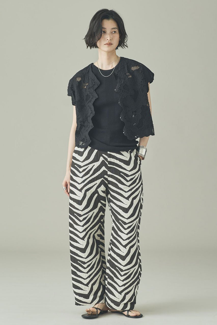 【カレンソロジー/Curensology】の〈C.S.G〉ゼブラジャカードパンツ 人気、トレンドファッション・服の通販 founy(ファニー) 　ファッション　Fashion　レディースファッション　Fashion for Women　パンツ　Pants & Trousers　シンプル　Simple, Minimal　ジャカード／ジャガード　Jacquard, Woven Pattern　スマート　Smart, Elegant　バランス　Balance, Style Balance　フランス　France, French　おすすめ　Recommended / Our Picks　新作・新入荷　New Arrivals / New In　other-5|ID: prp329100004942496 ipo3291000000037095414