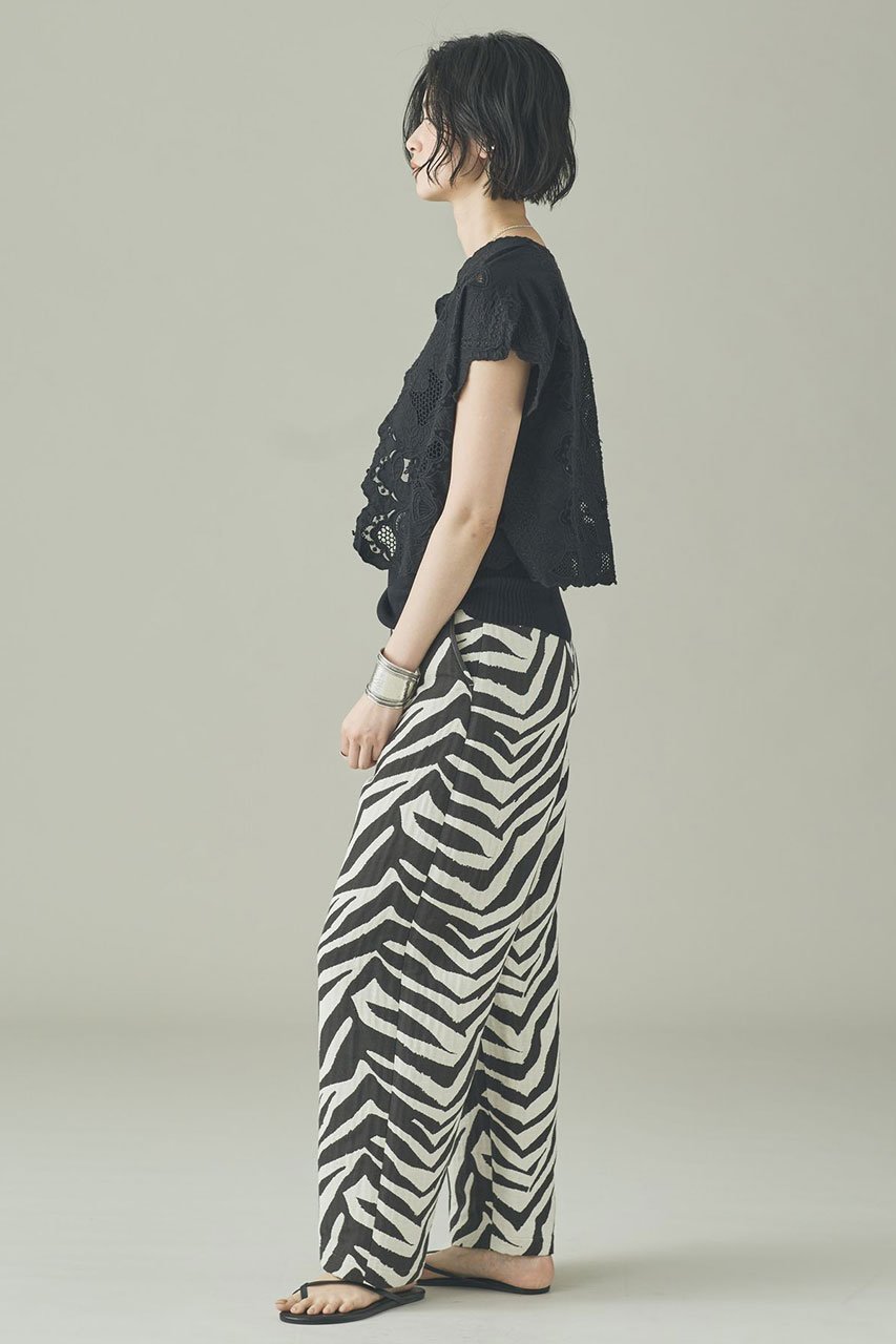 【カレンソロジー/Curensology】の〈C.S.G〉ゼブラジャカードパンツ 人気、トレンドファッション・服の通販 founy(ファニー) 　ファッション　Fashion　レディースファッション　Fashion for Women　パンツ　Pants & Trousers　シンプル　Simple, Minimal　ジャカード／ジャガード　Jacquard, Woven Pattern　スマート　Smart, Elegant　バランス　Balance, Style Balance　フランス　France, French　おすすめ　Recommended / Our Picks　新作・新入荷　New Arrivals / New In　other-6|ID: prp329100004942496 ipo3291000000037095415