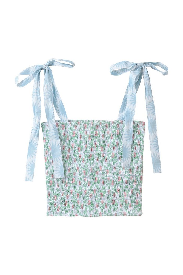 【エスゼット ブロックプリント/SZ Blockprints】のDAISY TOP BLUEBERRY キャミソールトップ インテリア・キッズ・メンズ・レディースファッション・服の通販 founy(ファニー) https://founy.com/ ファッション Fashion レディースファッション Fashion for Women トップス・カットソー Cut & Sew Tops キャミソール&ノースリーブ Camisoles & Sleeveless Tops シャツ・ブラウス・オフィスカジュアル Elegant Blouses & Button-Ups ロングTシャツ・Tシャツ Longline T-Shirts & Tees カットソー・ベーシックTシャツ Cut-and-Sewn Tops / Stretch Tees & Basics キャミソール Camisole, Spaghetti Strap Top ショルダー Shoulder, Shoulder Strap タンク Tank Top, Sleeveless Top バランス Balance, Style Balance リボン Ribbon, Bow ワイド Wide, Wide Fit 夏 Summer 新作・新入荷 New Arrivals / New In 春 Spring S/S・春夏 SS, Spring/Summer, Warm Season |ID: prp329100004942507 ipo3291000000037095503