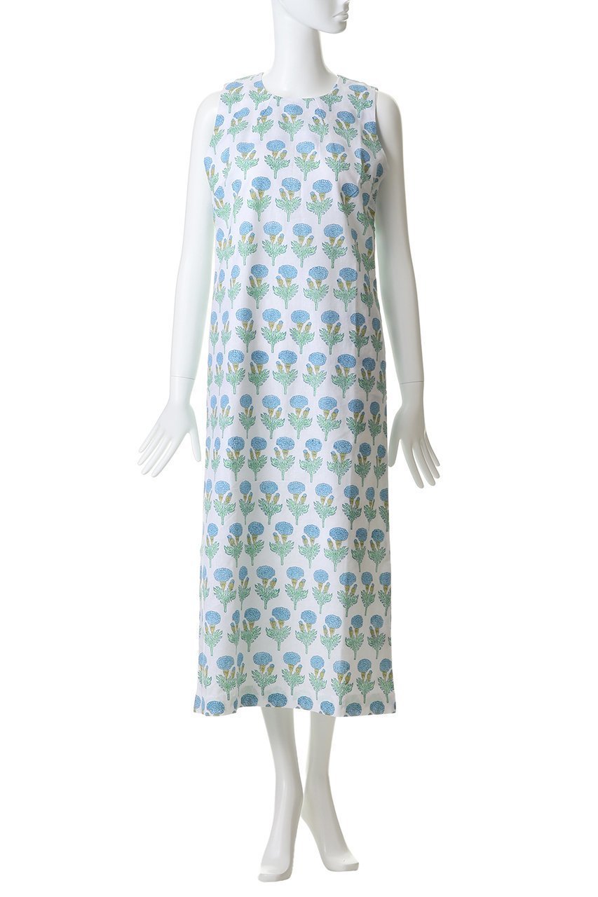【エスゼット ブロックプリント/SZ Blockprints】のRINA DRESS FLEUR ノースリーブドレス 人気、トレンドファッション・服の通販 founy(ファニー) 　ファッション　Fashion　レディースファッション　Fashion for Women　ワンピース　Dresses　フォーマル・パーティードレス・結婚式用ドレス　Elegant & Casual Dresses　チュニック　Tunic Tops & Dresses　チュニック　Tunic, Long Top　ドレス　Dress, One-Piece　ノースリーブ　Sleeveless, No-Sleeve　新作・新入荷　New Arrivals / New In　other-2|ID: prp329100004942509 ipo3291000000037095520