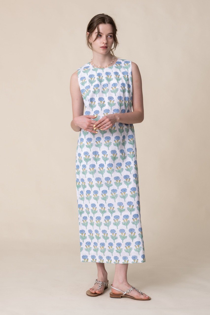【エスゼット ブロックプリント/SZ Blockprints】のRINA DRESS FLEUR ノースリーブドレス 人気、トレンドファッション・服の通販 founy(ファニー) 　ファッション　Fashion　レディースファッション　Fashion for Women　ワンピース　Dresses　フォーマル・パーティードレス・結婚式用ドレス　Elegant & Casual Dresses　チュニック　Tunic Tops & Dresses　チュニック　Tunic, Long Top　ドレス　Dress, One-Piece　ノースリーブ　Sleeveless, No-Sleeve　新作・新入荷　New Arrivals / New In　other-8|ID: prp329100004942509 ipo3291000000037095526