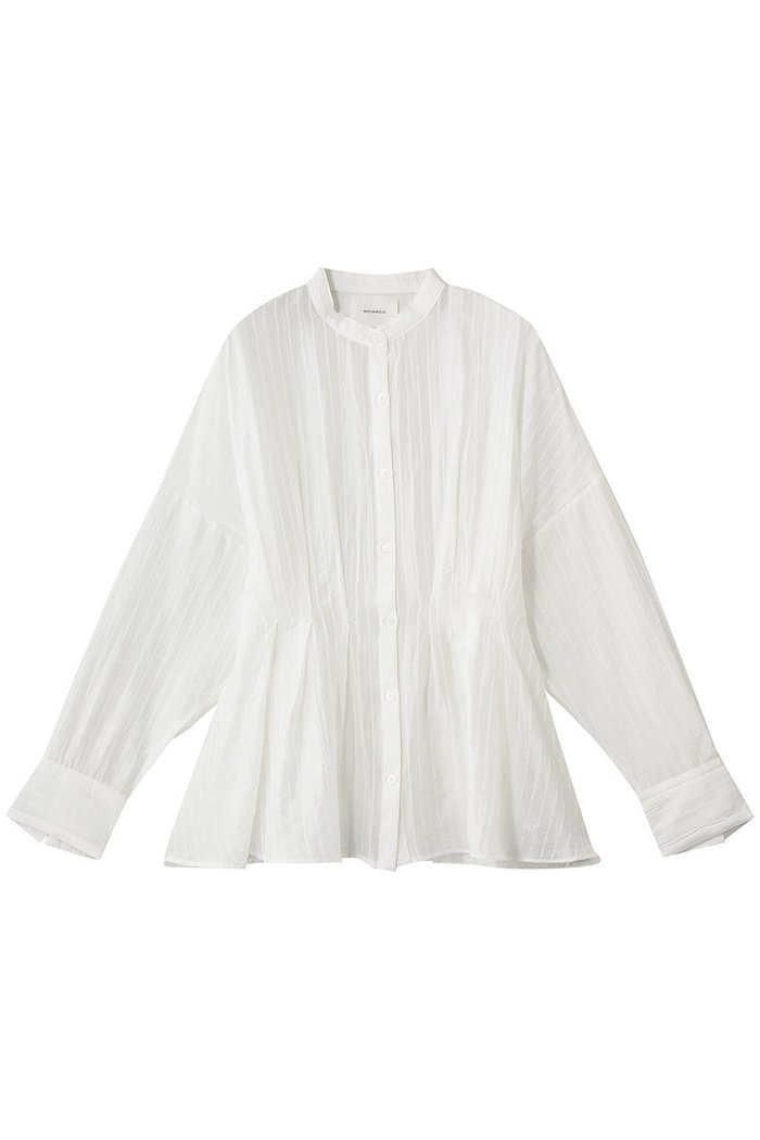 【ミディウミソリッド/MIDIUMISOLID】のtucked blouse ブラウス インテリア・キッズ・メンズ・レディースファッション・服の通販 founy(ファウニー) https://founy.com/ ファッション Fashion レディースファッション Fashion for Women トップス・カットソー Cut & Sew Tops シャツ・ブラウス・オフィスカジュアル Elegant Blouses & Button-Ups シアー Sheer, See-Through スリーブ Sleeve, Long Sleeve / Short Sleeve フレア Flare, Flared ペプラム Peplum, Flared Hem ロング Long, Long-Length 新作・新入荷 New Arrivals / New In |ID: prp329100004942513 ipo3291000000037095551