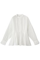【ミディウミソリッド/MIDIUMISOLID】のtucked blouse ブラウス 人気、トレンドファッション・服の通販 founy(ファニー) ファッション Fashion レディースファッション Fashion for Women トップス・カットソー Cut & Sew Tops シャツ・ブラウス・オフィスカジュアル Elegant Blouses & Button-Ups シアー Sheer, See-Through スリーブ Sleeve, Long Sleeve / Short Sleeve フレア Flare, Flared ペプラム Peplum, Flared Hem ロング Long, Long-Length 新作・新入荷 New Arrivals / New In |ID:prp329100004942513