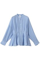 【ミディウミソリッド/MIDIUMISOLID】のtucked blouse ブラウス 人気、トレンドファッション・服の通販 founy(ファニー) ファッション Fashion レディースファッション Fashion for Women トップス・カットソー Cut & Sew Tops シャツ・ブラウス・オフィスカジュアル Elegant Blouses & Button-Ups シアー Sheer, See-Through スリーブ Sleeve, Long Sleeve / Short Sleeve フレア Flare, Flared ペプラム Peplum, Flared Hem ロング Long, Long-Length 新作・新入荷 New Arrivals / New In thumbnail l.blue|ID: prp329100004942513 ipo3291000000037095553