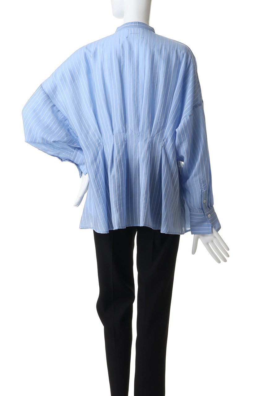 【ミディウミソリッド/MIDIUMISOLID】のtucked blouse ブラウス 人気、トレンドファッション・服の通販 founy(ファニー) 　ファッション　Fashion　レディースファッション　Fashion for Women　トップス・カットソー　Cut & Sew Tops　シャツ・ブラウス・オフィスカジュアル　Elegant Blouses & Button-Ups　シアー　Sheer, See-Through　スリーブ　Sleeve, Long Sleeve / Short Sleeve　フレア　Flare, Flared　ペプラム　Peplum, Flared Hem　ロング　Long, Long-Length　新作・新入荷　New Arrivals / New In　other-4|ID: prp329100004942513 ipo3291000000037095556