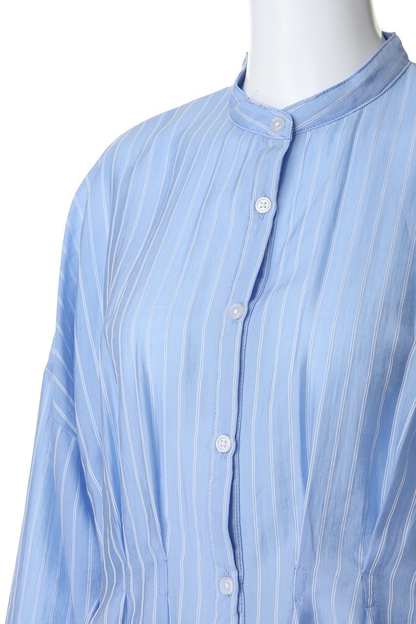 【ミディウミソリッド/MIDIUMISOLID】のtucked blouse ブラウス 人気、トレンドファッション・服の通販 founy(ファニー) 　ファッション　Fashion　レディースファッション　Fashion for Women　トップス・カットソー　Cut & Sew Tops　シャツ・ブラウス・オフィスカジュアル　Elegant Blouses & Button-Ups　シアー　Sheer, See-Through　スリーブ　Sleeve, Long Sleeve / Short Sleeve　フレア　Flare, Flared　ペプラム　Peplum, Flared Hem　ロング　Long, Long-Length　新作・新入荷　New Arrivals / New In　other-5|ID: prp329100004942513 ipo3291000000037095557