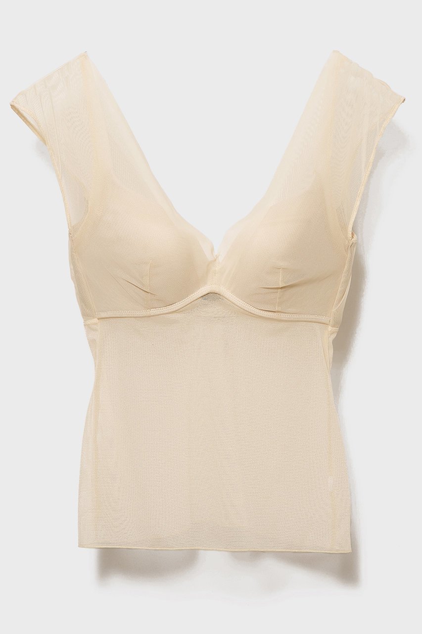 【ナイスナイスモーメント/NICENICE MOMENT】のメッシュ フレンチ トップ(3Dカップ付き) インテリア・キッズ・メンズ・レディースファッション・服の通販 founy(ファニー) 　ファッション　Fashion　レディースファッション　Fashion for Women　下着・ランジェリー　Lingerie & Intimates　その他ランジェリー・インナーアイテム　Other Lingerie / Intimates　インナー　Innerwear　デコルテ　Décolleté, Neckline　フレンチ　French, French Style　メッシュ　Mesh, Net Fabric　ランジェリー　Lingerie, Intimate Wear　ワイヤー　Wire, Wired Bra　新作・新入荷　New Arrivals / New In　ベージュ|ID: prp329100004942519 ipo3291000000037095591