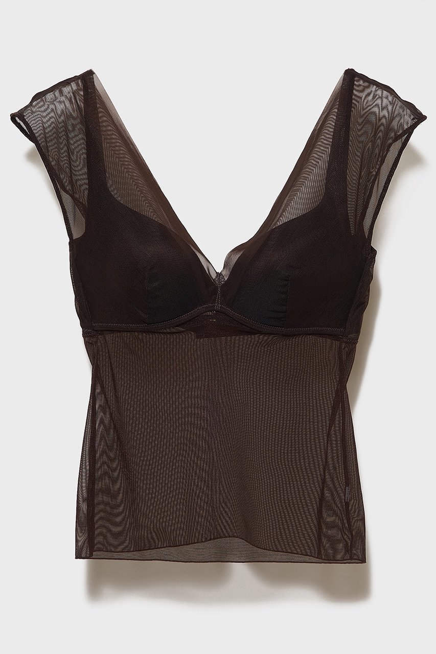 【ナイスナイスモーメント/NICENICE MOMENT】のメッシュ フレンチ トップ(3Dカップ付き) インテリア・キッズ・メンズ・レディースファッション・服の通販 founy(ファニー) 　ファッション　Fashion　レディースファッション　Fashion for Women　下着・ランジェリー　Lingerie & Intimates　その他ランジェリー・インナーアイテム　Other Lingerie / Intimates　インナー　Innerwear　デコルテ　Décolleté, Neckline　フレンチ　French, French Style　メッシュ　Mesh, Net Fabric　ランジェリー　Lingerie, Intimate Wear　ワイヤー　Wire, Wired Bra　新作・新入荷　New Arrivals / New In　チェリーラッカー|ID: prp329100004942519 ipo3291000000037095592