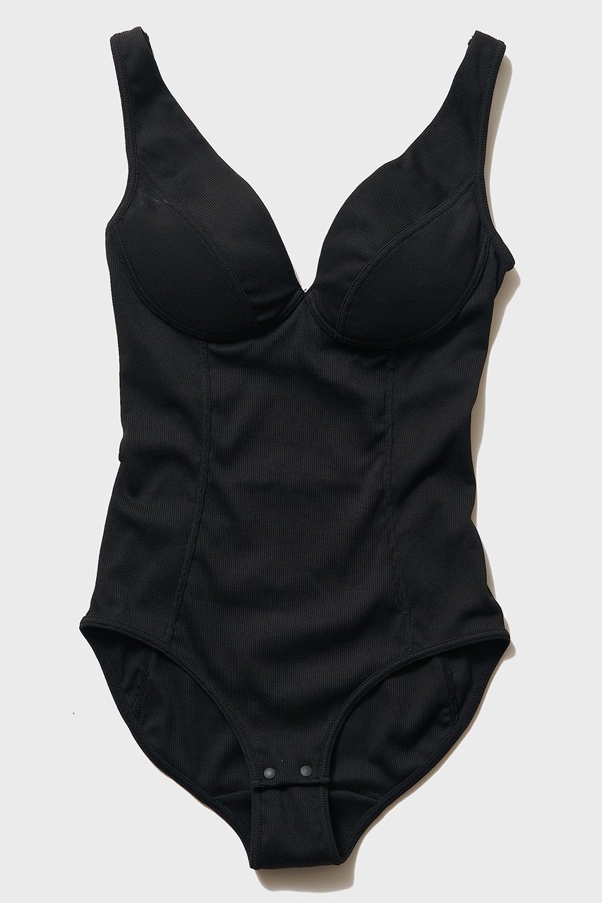 【ナイスナイスモーメント/NICENICE MOMENT】のディープ Vネック ボディスーツ(不織布カップ付き) インテリア・キッズ・メンズ・レディースファッション・服の通販 founy(ファニー) 　ファッション　Fashion　レディースファッション　Fashion for Women　スーツ　Business Suits & Workwear　インナー　Innerwear　カッティング　Cutting Detail　スポーティ　Sporty, Casual Athletic　スーツ　Suit, Formalwear　ランジェリー　Lingerie, Intimate Wear　新作・新入荷　New Arrivals / New In　ブラック|ID: prp329100004942524 ipo3291000000037095619