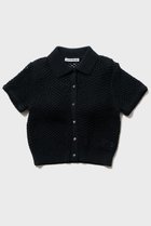 【ナイスナイスモーメント/NICENICE MOMENT】のアイレット ポロニット(不織布カップ付き) 人気、トレンドファッション・服の通販 founy(ファニー) ファッション Fashion レディースファッション Fashion for Women トップス・カットソー Cut & Sew Tops ニット Knit Tops & Sweaters カジュアルプルオーバー・ニットトップス Pullovers & Knit Tops / Casual Pullovers アイレット Eyelet Lace インナー Innerwear フロント Front, Front Design メッシュ Mesh, Net Fabric 新作・新入荷 New Arrivals / New In thumbnail ブラック|ID: prp329100004942527 ipo3291000000037095645