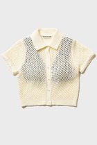 【ナイスナイスモーメント/NICENICE MOMENT】のアイレット ポロニット(不織布カップ付き) 人気、トレンドファッション・服の通販 founy(ファニー) ファッション Fashion レディースファッション Fashion for Women トップス・カットソー Cut & Sew Tops ニット Knit Tops & Sweaters カジュアルプルオーバー・ニットトップス Pullovers & Knit Tops / Casual Pullovers アイレット Eyelet Lace インナー Innerwear フロント Front, Front Design メッシュ Mesh, Net Fabric 新作・新入荷 New Arrivals / New In thumbnail オフ|ID: prp329100004942527 ipo3291000000037095646