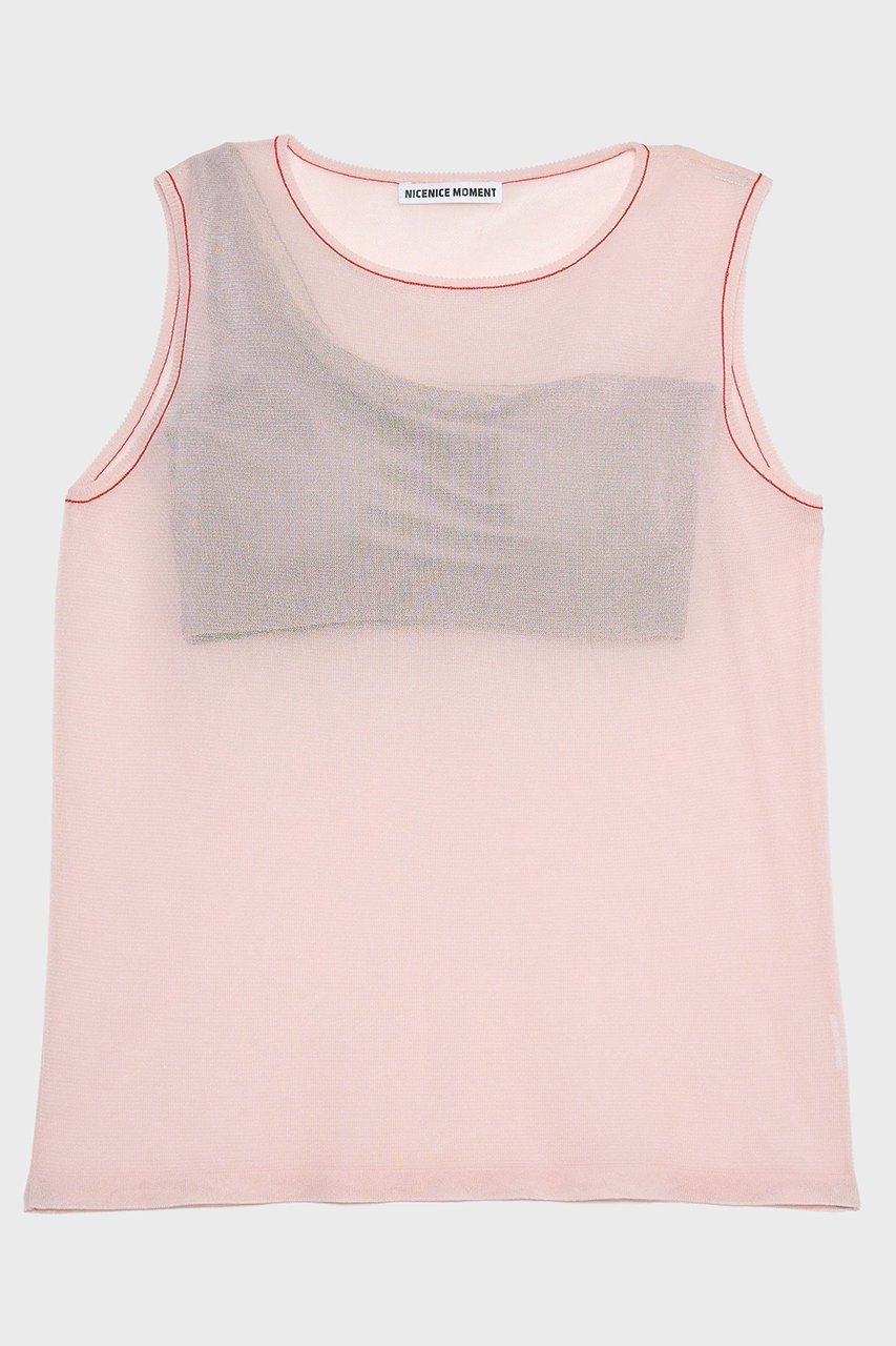 【ナイスナイスモーメント/NICENICE MOMENT】のシアーノースリーブ コンボ(3Dカップ付き) 人気、トレンドファッション・服の通販 founy(ファニー) 　ファッション　Fashion　レディースファッション　Fashion for Women　トップス・カットソー　Cut & Sew Tops　ニット　Knit Tops & Sweaters　キャミソール&ノースリーブ　Camisoles & Sleeveless Tops　カジュアルプルオーバー・ニットトップス　Pullovers & Knit Tops / Casual Pullovers　インナー　Innerwear　ショルダー　Shoulder, Shoulder Strap　シルク　Silk, 100% Silk　バランス　Balance, Style Balance　ワイヤー　Wire, Wired Bra　新作・新入荷　New Arrivals / New In　other-2|ID: prp329100004942529 ipo3291000000037095661