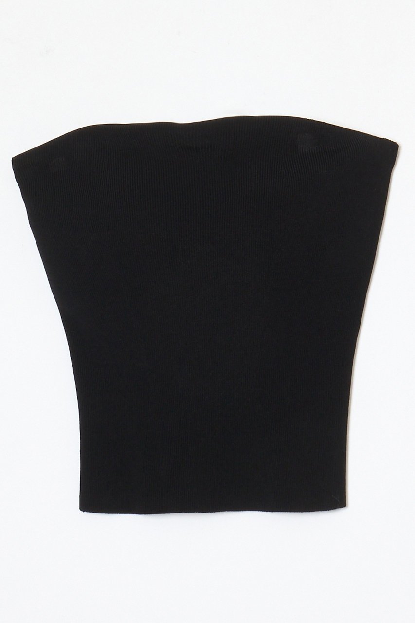 【ナイスナイスモーメント/NICENICE MOMENT】のニット バンドゥ(不織布カップ付き) インテリア・キッズ・メンズ・レディースファッション・服の通販 founy(ファニー) 　ファッション　Fashion　レディースファッション　Fashion for Women　トップス・カットソー　Cut & Sew Tops　ニット　Knit Tops & Sweaters　カジュアルプルオーバー・ニットトップス　Pullovers & Knit Tops / Casual Pullovers　インナー　Innerwear　シンプル　Simple, Minimal　フィット　Fit, Slim Fit　ホールガーメント　WholeGarment, Seamless Knit　新作・新入荷　New Arrivals / New In　ブラック|ID: prp329100004942530 ipo3291000000037095669