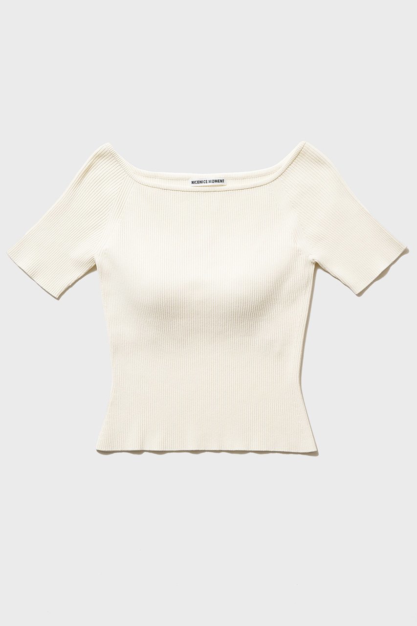 【ナイスナイスモーメント/NICENICE MOMENT】のオープン ショルダー シェル(不織布カップ付き) インテリア・キッズ・メンズ・レディースファッション・服の通販 founy(ファニー) 　ファッション　Fashion　レディースファッション　Fashion for Women　トップス・カットソー　Cut & Sew Tops　ニット　Knit Tops & Sweaters　カジュアルプルオーバー・ニットトップス　Pullovers & Knit Tops / Casual Pullovers　インナー　Innerwear　ショルダー　Shoulder, Shoulder Strap　デコルテ　Décolleté, Neckline　フィット　Fit, Slim Fit　新作・新入荷　New Arrivals / New In　エッグシェル|ID: prp329100004942533 ipo3291000000037095681