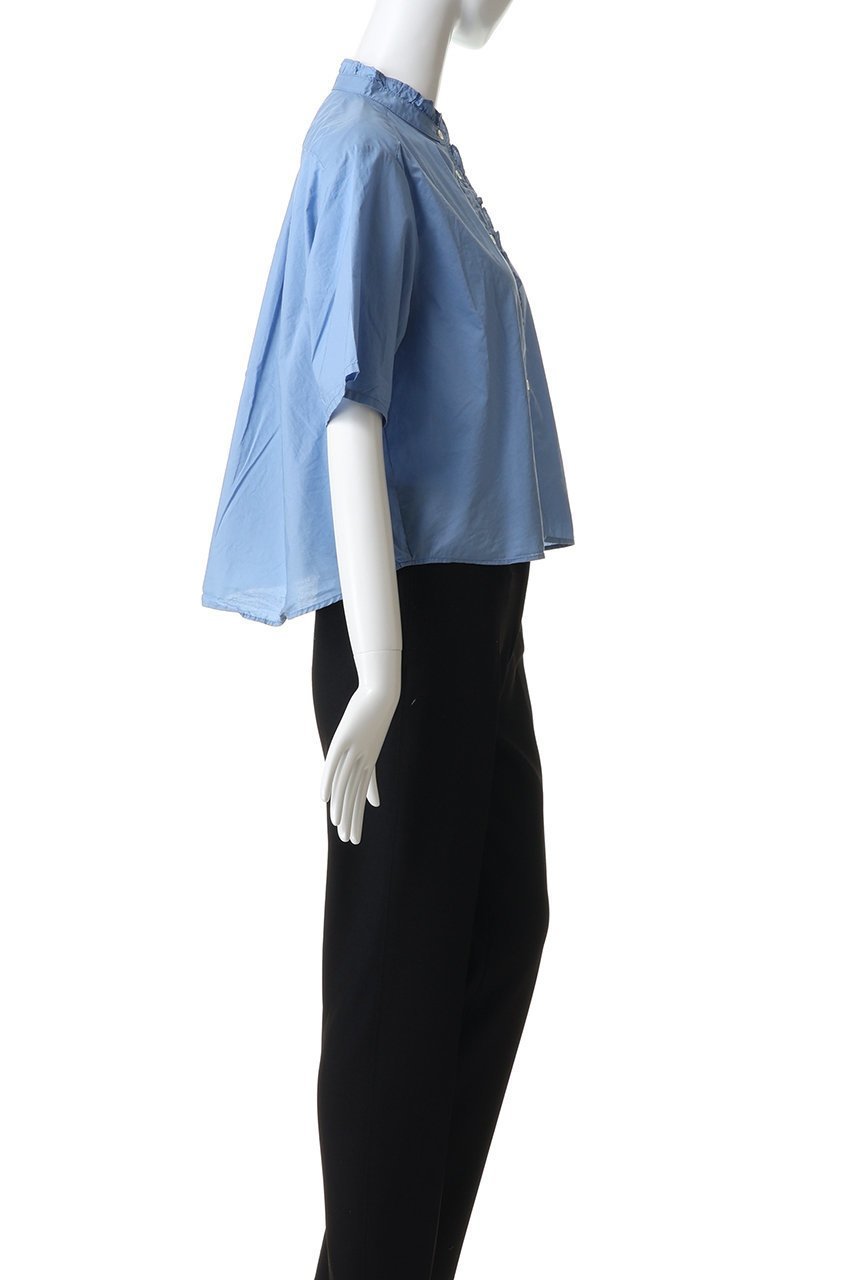 【ミディウミ/MidiUmi】のh/s front half frill shirt シャツ 人気、トレンドファッション・服の通販 founy(ファニー) 　ファッション　Fashion　レディースファッション　Fashion for Women　トップス・カットソー　Cut & Sew Tops　シャツ・ブラウス・オフィスカジュアル　Elegant Blouses & Button-Ups　おすすめ　Recommended / Our Picks　クロップド　Cropped, Short Length　ショート　Short, Short Length　ジャケット　Jacket, Outerwear　スタンド　Stand Collar, Upright Stand　スリーブ　Sleeve, Long Sleeve / Short Sleeve　トレンド　Trend, Trending Now　フリル　Frill, Ruffle　新作・新入荷　New Arrivals / New In　other-3|ID: prp329100004942540 ipo3291000000037095732