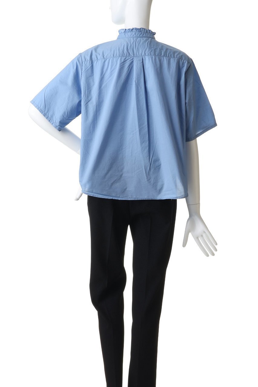 【ミディウミ/MidiUmi】のh/s front half frill shirt シャツ 人気、トレンドファッション・服の通販 founy(ファニー) 　ファッション　Fashion　レディースファッション　Fashion for Women　トップス・カットソー　Cut & Sew Tops　シャツ・ブラウス・オフィスカジュアル　Elegant Blouses & Button-Ups　おすすめ　Recommended / Our Picks　クロップド　Cropped, Short Length　ショート　Short, Short Length　ジャケット　Jacket, Outerwear　スタンド　Stand Collar, Upright Stand　スリーブ　Sleeve, Long Sleeve / Short Sleeve　トレンド　Trend, Trending Now　フリル　Frill, Ruffle　新作・新入荷　New Arrivals / New In　other-4|ID: prp329100004942540 ipo3291000000037095733