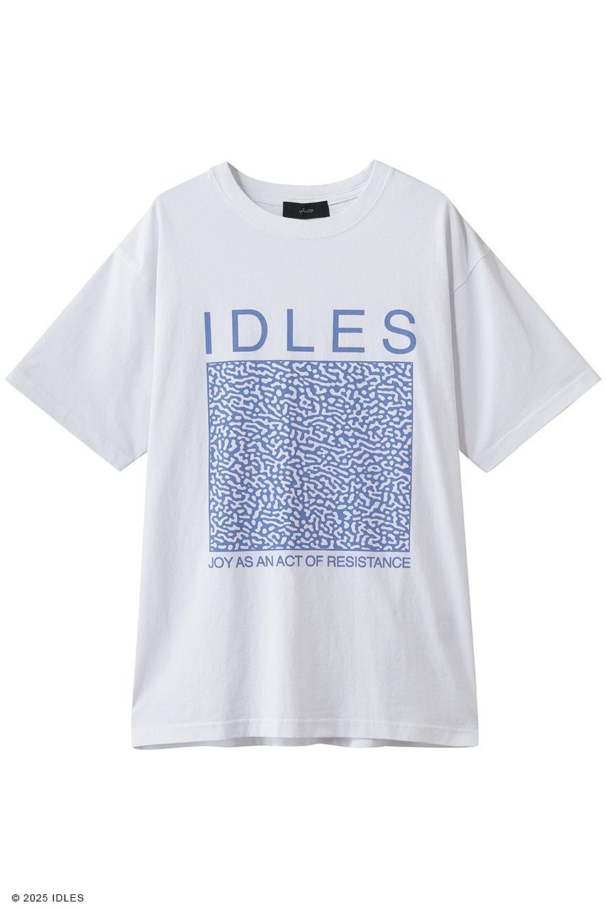 【その他のブランド/Other】の【UNISEX】Idles Resistance Box Print SS Tシャツ インテリア・キッズ・メンズ・レディースファッション・服の通販 founy(ファニー) 　ファッション　Fashion　レディースファッション　Fashion for Women　トップス・カットソー　Cut & Sew Tops　シャツ・ブラウス・オフィスカジュアル　Elegant Blouses & Button-Ups　ロングTシャツ・Tシャツ　Longline T-Shirts & Tees　カットソー・ベーシックTシャツ　Cut-and-Sewn Tops / Stretch Tees & Basics　ユニセックス　Unisex, Genderless　おすすめ　Recommended / Our Picks　グラフィック　Graphic, Graphic Design　ショート　Short, Short Length　シンプル　Simple, Minimal　スリーブ　Sleeve, Long Sleeve / Short Sleeve　デニム　Denim, Jeans Material　フェミニン　Feminine, Girly　フロント　Front, Front Design　ワイド　Wide, Wide Fit　新作・新入荷　New Arrivals / New In　ホワイト|ID: prp329100004942550 ipo3291000000037095790