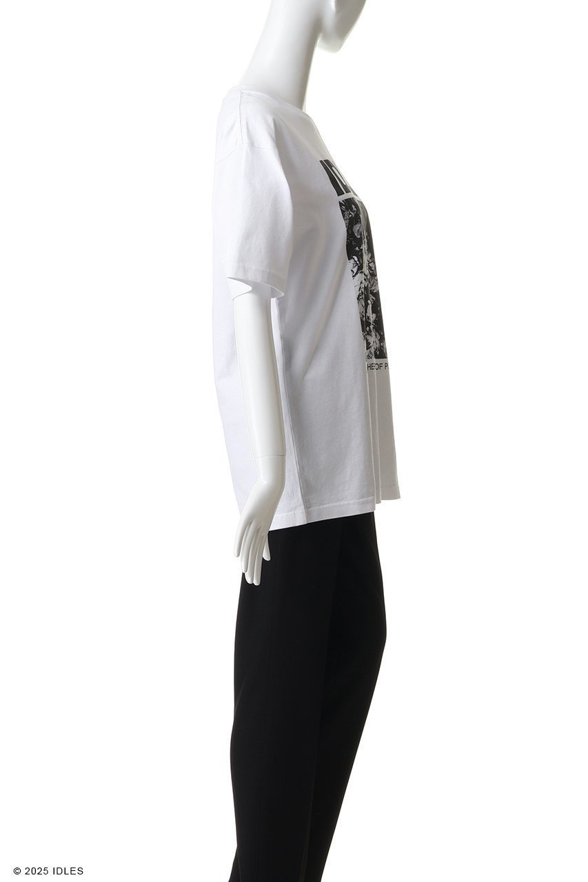 【その他のブランド/Other】の【UNISEX】Idles Flower Box Print SS Tシャツ 人気、トレンドファッション・服の通販 founy(ファニー) 　ファッション　Fashion　レディースファッション　Fashion for Women　トップス・カットソー　Cut & Sew Tops　シャツ・ブラウス・オフィスカジュアル　Elegant Blouses & Button-Ups　ロングTシャツ・Tシャツ　Longline T-Shirts & Tees　カットソー・ベーシックTシャツ　Cut-and-Sewn Tops / Stretch Tees & Basics　ユニセックス　Unisex, Genderless　グラフィック　Graphic, Graphic Design　ショート　Short, Short Length　スリーブ　Sleeve, Long Sleeve / Short Sleeve　フラワー　Flower, Floral　フロント　Front, Front Design　プリント　Print, Printed Pattern　モノトーン　Monotone, Black and White　新作・新入荷　New Arrivals / New In　other-3|ID: prp329100004942551 ipo3291000000037095798