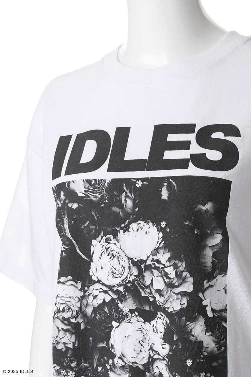 【その他のブランド/Other】の【UNISEX】Idles Flower Box Print SS Tシャツ 人気、トレンドファッション・服の通販 founy(ファニー) 　ファッション　Fashion　レディースファッション　Fashion for Women　トップス・カットソー　Cut & Sew Tops　シャツ・ブラウス・オフィスカジュアル　Elegant Blouses & Button-Ups　ロングTシャツ・Tシャツ　Longline T-Shirts & Tees　カットソー・ベーシックTシャツ　Cut-and-Sewn Tops / Stretch Tees & Basics　ユニセックス　Unisex, Genderless　グラフィック　Graphic, Graphic Design　ショート　Short, Short Length　スリーブ　Sleeve, Long Sleeve / Short Sleeve　フラワー　Flower, Floral　フロント　Front, Front Design　プリント　Print, Printed Pattern　モノトーン　Monotone, Black and White　新作・新入荷　New Arrivals / New In　other-5|ID: prp329100004942551 ipo3291000000037095800