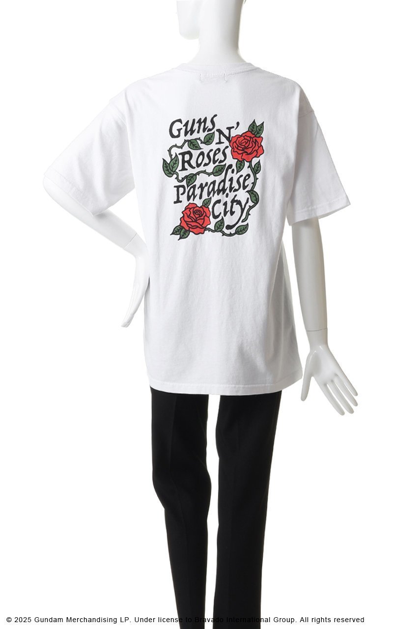 【その他のブランド/Other】の【UNISEX】Guns N Roses Back Logo SS Tシャツ 人気、トレンドファッション・服の通販 founy(ファニー) 　ファッション　Fashion　レディースファッション　Fashion for Women　トップス・カットソー　Cut & Sew Tops　シャツ・ブラウス・オフィスカジュアル　Elegant Blouses & Button-Ups　ロングTシャツ・Tシャツ　Longline T-Shirts & Tees　カットソー・ベーシックTシャツ　Cut-and-Sewn Tops / Stretch Tees & Basics　ユニセックス　Unisex, Genderless　グラフィック　Graphic, Graphic Design　ショート　Short, Short Length　スリーブ　Sleeve, Long Sleeve / Short Sleeve　フロント　Front, Front Design　モチーフ　Motif, Design Theme　ローズ　Rose, Rose Motif　ヴィンテージ　Vintage Style　新作・新入荷　New Arrivals / New In　other-4|ID: prp329100004942552 ipo3291000000037095805