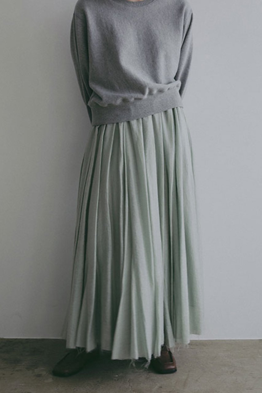 【エトレトウキョウ/ETRE TOKYO】のエアリーギャザーボリュームスカート インテリア・キッズ・メンズ・レディースファッション・服の通販 founy(ファニー) 　ファッション　Fashion　レディースファッション　Fashion for Women　スカート　Skirts　ロングスカート　Long Skirts / Maxi & Midi Skirts　おすすめ　Recommended / Our Picks　エアリー　Airy Texture　ギャザー　Gathered, Ruffled　コンパクト　Compact, Small Size　スウェット / スエット　Sweatshirt, Sweatwear　ロング　Long, Long-Length　新作・新入荷　New Arrivals / New In　ミント|ID: prp329100004942558 ipo3291000000037095837