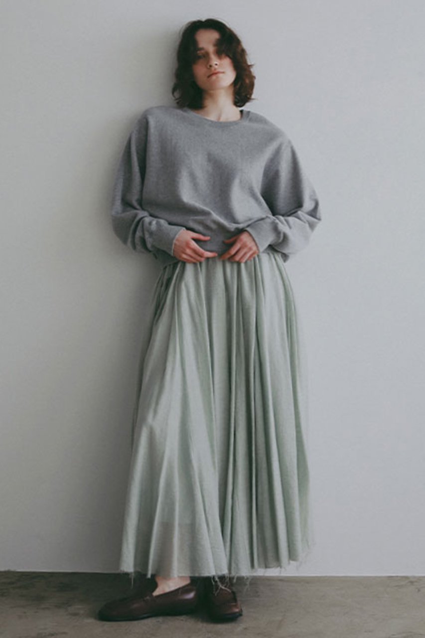 【エトレトウキョウ/ETRE TOKYO】のエアリーギャザーボリュームスカート 人気、トレンドファッション・服の通販 founy(ファニー) 　ファッション　Fashion　レディースファッション　Fashion for Women　スカート　Skirts　ロングスカート　Long Skirts / Maxi & Midi Skirts　おすすめ　Recommended / Our Picks　エアリー　Airy Texture　ギャザー　Gathered, Ruffled　コンパクト　Compact, Small Size　スウェット / スエット　Sweatshirt, Sweatwear　ロング　Long, Long-Length　新作・新入荷　New Arrivals / New In　other-2|ID: prp329100004942558 ipo3291000000037095838