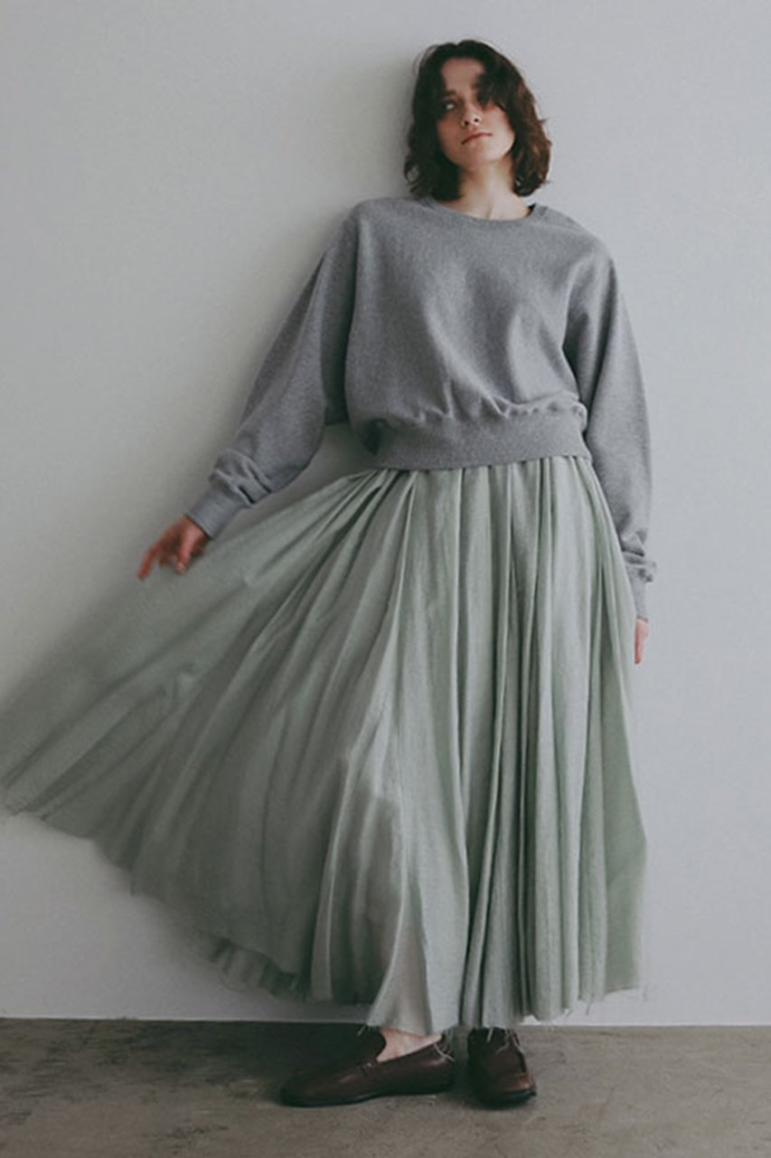 【エトレトウキョウ/ETRE TOKYO】のエアリーギャザーボリュームスカート 人気、トレンドファッション・服の通販 founy(ファニー) 　ファッション　Fashion　レディースファッション　Fashion for Women　スカート　Skirts　ロングスカート　Long Skirts / Maxi & Midi Skirts　おすすめ　Recommended / Our Picks　エアリー　Airy Texture　ギャザー　Gathered, Ruffled　コンパクト　Compact, Small Size　スウェット / スエット　Sweatshirt, Sweatwear　ロング　Long, Long-Length　新作・新入荷　New Arrivals / New In　other-3|ID: prp329100004942558 ipo3291000000037095839