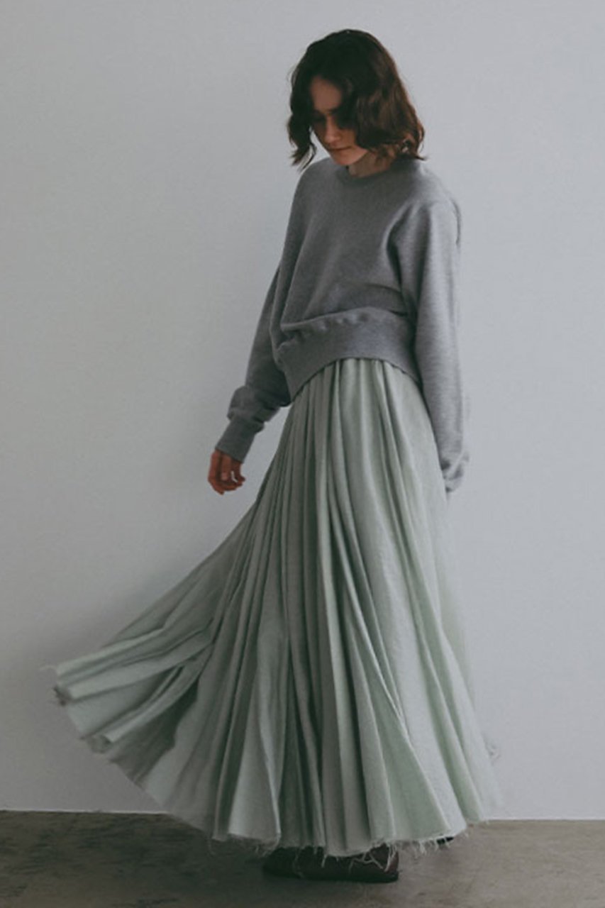 【エトレトウキョウ/ETRE TOKYO】のエアリーギャザーボリュームスカート 人気、トレンドファッション・服の通販 founy(ファニー) 　ファッション　Fashion　レディースファッション　Fashion for Women　スカート　Skirts　ロングスカート　Long Skirts / Maxi & Midi Skirts　おすすめ　Recommended / Our Picks　エアリー　Airy Texture　ギャザー　Gathered, Ruffled　コンパクト　Compact, Small Size　スウェット / スエット　Sweatshirt, Sweatwear　ロング　Long, Long-Length　新作・新入荷　New Arrivals / New In　other-4|ID: prp329100004942558 ipo3291000000037095840