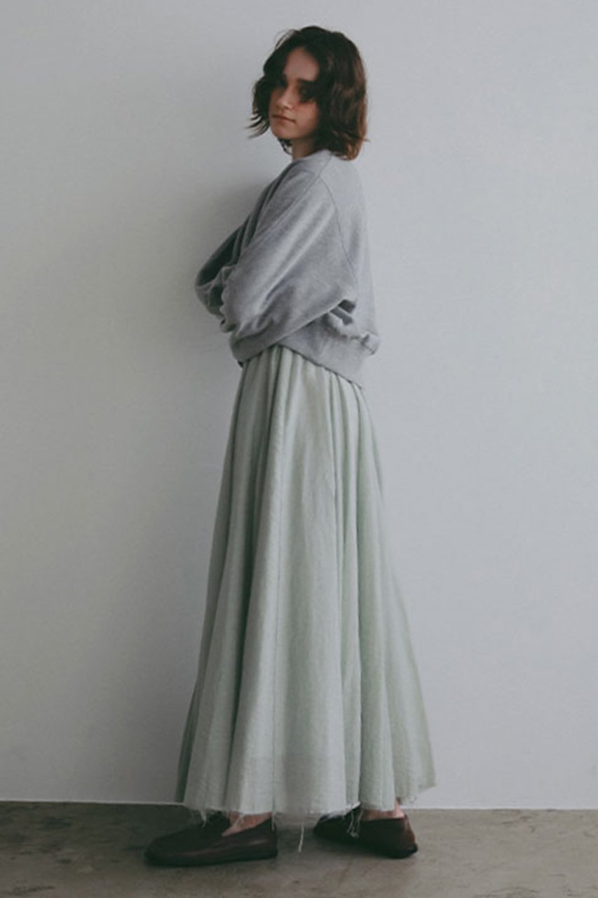 【エトレトウキョウ/ETRE TOKYO】のエアリーギャザーボリュームスカート 人気、トレンドファッション・服の通販 founy(ファニー) 　ファッション　Fashion　レディースファッション　Fashion for Women　スカート　Skirts　ロングスカート　Long Skirts / Maxi & Midi Skirts　おすすめ　Recommended / Our Picks　エアリー　Airy Texture　ギャザー　Gathered, Ruffled　コンパクト　Compact, Small Size　スウェット / スエット　Sweatshirt, Sweatwear　ロング　Long, Long-Length　新作・新入荷　New Arrivals / New In　other-5|ID: prp329100004942558 ipo3291000000037095841