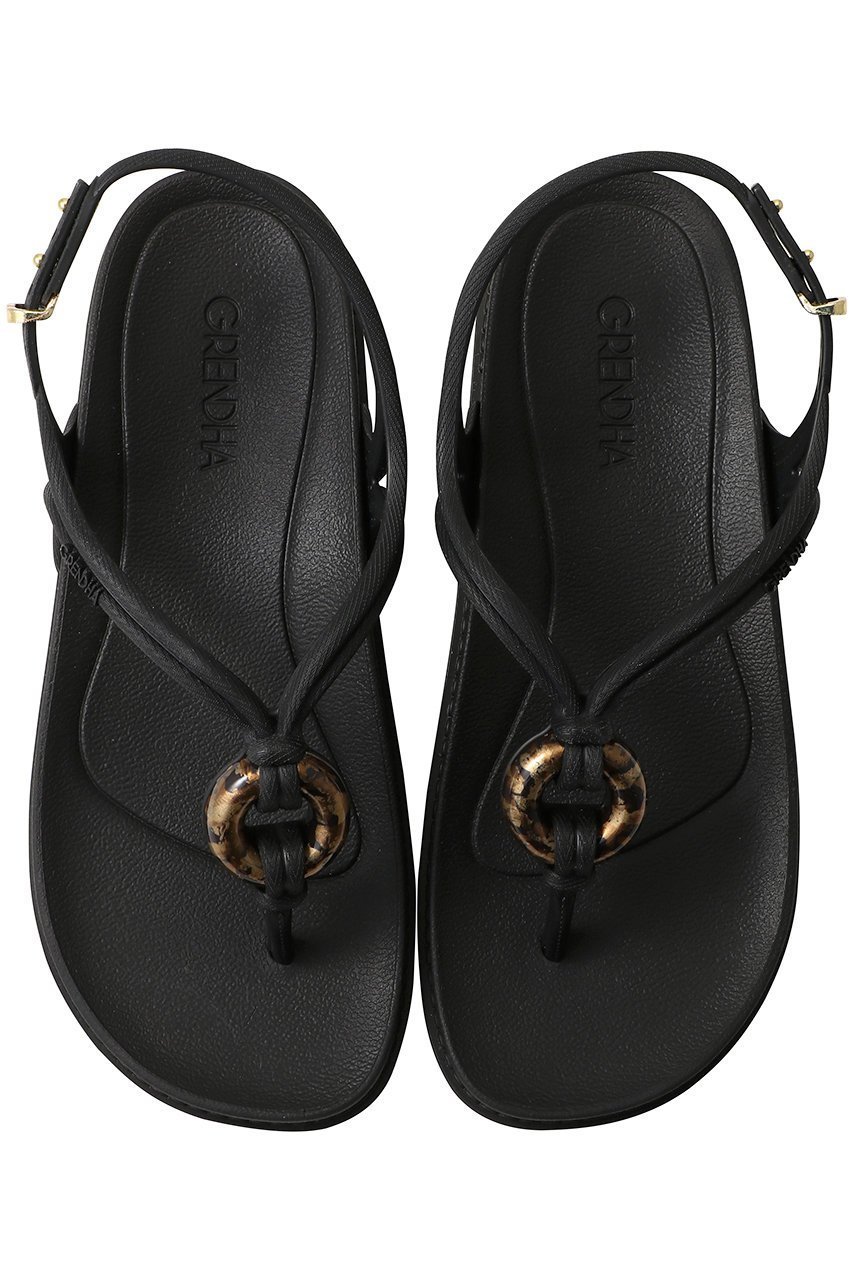 【イパネマ/Ipanema】の【GRENDHA】EXOTICA ビーチサンダル インテリア・キッズ・メンズ・レディースファッション・服の通販 founy(ファニー) 　ファッション　Fashion　レディースファッション　Fashion for Women　サマー　Summer, Summer Style　サンダル　Sandals, Summer Shoes　サークル　Circle, Round Design　ビーチ　Beach, Seaside　フィット　Fit, Slim Fit　モチーフ　Motif, Design Theme　夏　Summer　新作・新入荷　New Arrivals / New In　ブラック|ID: prp329100004942560 ipo3291000000037095856