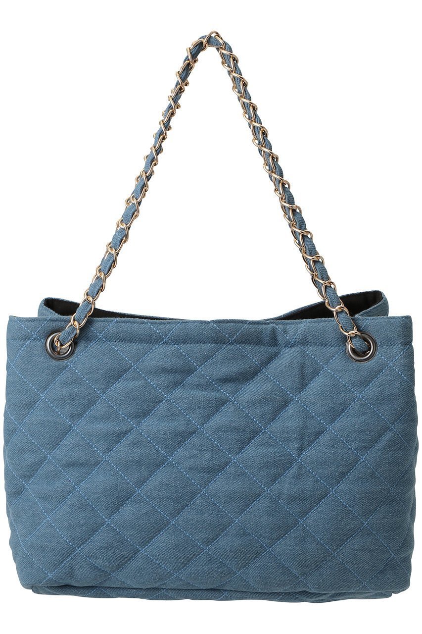 【マリュス/MALUS】の【ELLE SHOP限定】デニムキルティング ショルダーバッグ インテリア・キッズ・メンズ・レディースファッション・服の通販 founy(ファニー) 　ファッション　Fashion　レディースファッション　Fashion for Women　バッグ　Bags　キルティング　Quilted, Quilting　スラックス　Slacks, Dress Pants　チェーン　Chain, Chain Strap　デニム　Denim, Jeans Material　新作・新入荷　New Arrivals / New In　ブルー|ID: prp329100004942590 ipo3291000000037096074