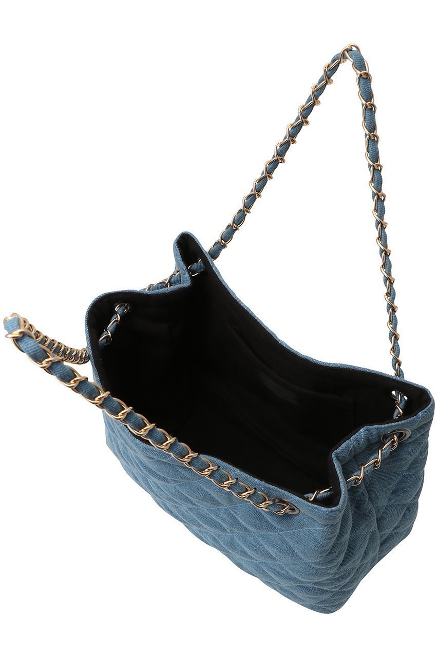 【マリュス/MALUS】の【ELLE SHOP限定】デニムキルティング ショルダーバッグ 人気、トレンドファッション・服の通販 founy(ファニー) 　ファッション　Fashion　レディースファッション　Fashion for Women　バッグ　Bags　キルティング　Quilted, Quilting　スラックス　Slacks, Dress Pants　チェーン　Chain, Chain Strap　デニム　Denim, Jeans Material　新作・新入荷　New Arrivals / New In　other-5|ID: prp329100004942590 ipo3291000000037096078