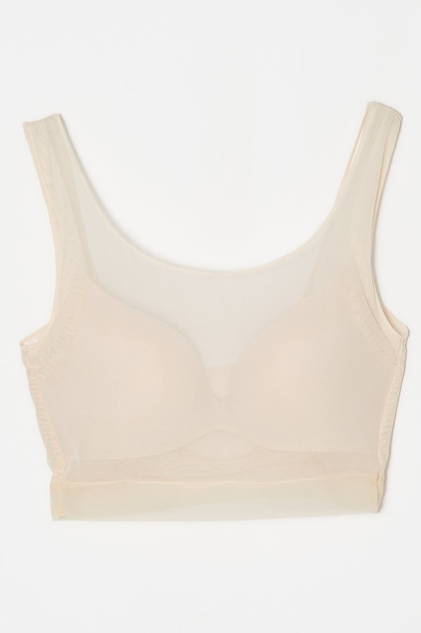 【ナイスナイスモーメント/NICENICE MOMENT】のメッシュ ブラ タンクトップ(3Dカップ付き) インテリア・キッズ・メンズ・レディースファッション・服の通販 founy(ファニー) 　ファッション　Fashion　レディースファッション　Fashion for Women　下着・ランジェリー　Lingerie & Intimates　その他ランジェリー・インナーアイテム　Other Lingerie / Intimates　インナー　Innerwear　ストレッチ　Stretch, Stretchy Fabric　スポーティ　Sporty, Casual Athletic　タンク　Tank Top, Sleeveless Top　フィット　Fit, Slim Fit　ヘムライン　Hemline, Bottom Cut　メッシュ　Mesh, Net Fabric　ランジェリー　Lingerie, Intimate Wear　ワイヤー　Wire, Wired Bra　新作・新入荷　New Arrivals / New In　ベージュ|ID: prp329100004942594 ipo3291000000037096111